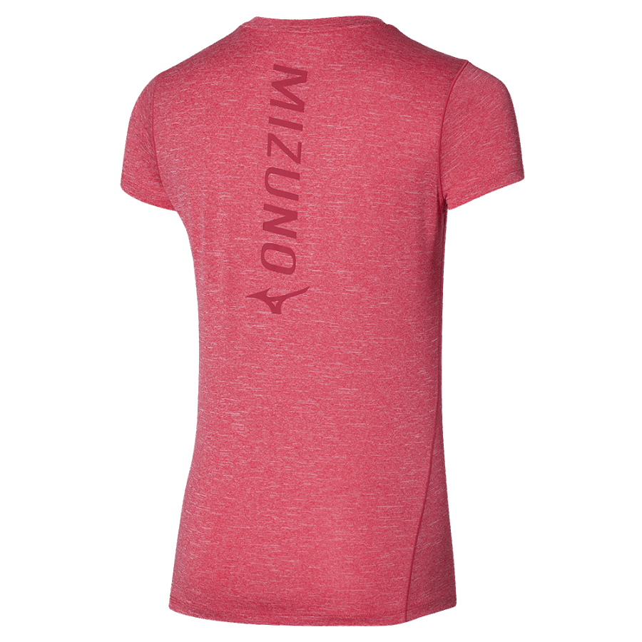 ミズノ コア グラフィック Tシャツ ローズレッド