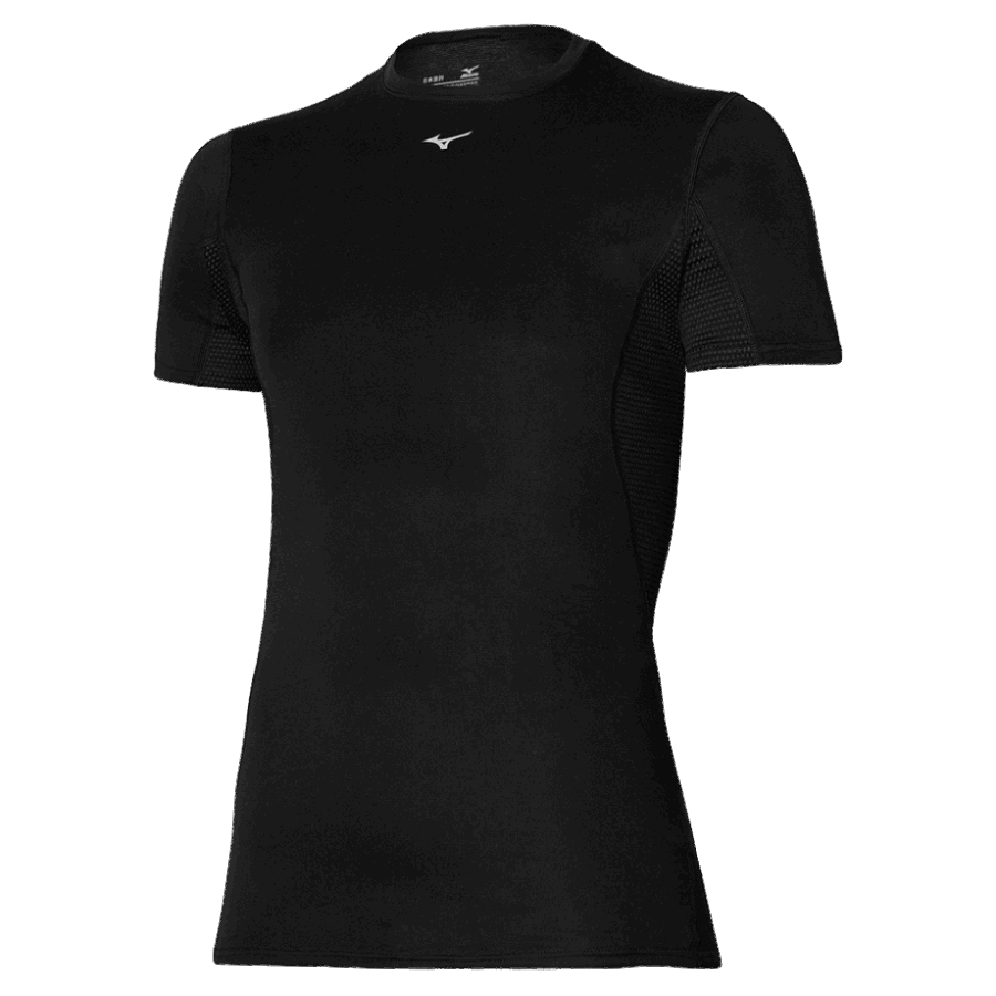ミッドウェイト-L Tシャツ ミズノ ブラック