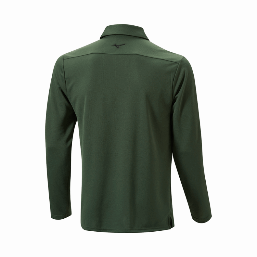 ブレス サーモ ウインター L/S ポロ ミズノ グリーン