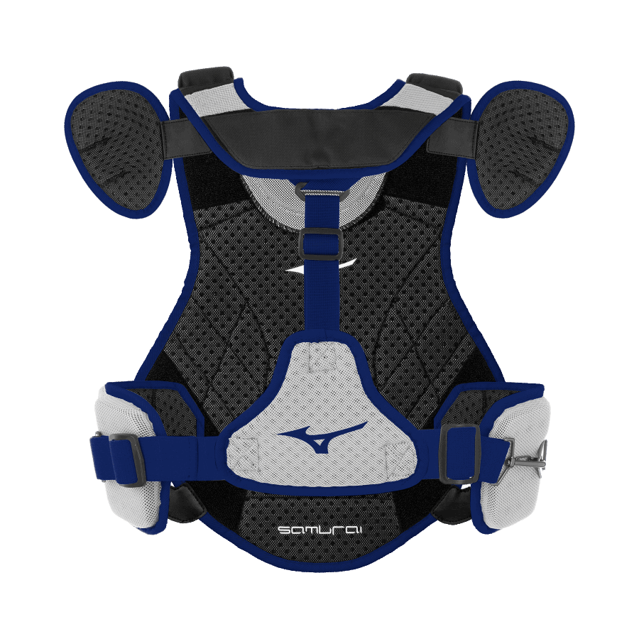 サムライ ベースボール チェスト プロテクター 15 グレーネイビー ミズノ