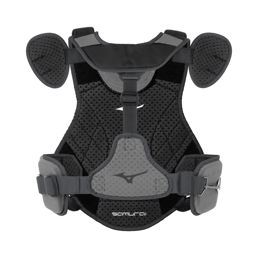 サムライ ベースボール チェスト プロテクター 15 ミズノ ブラック グレー